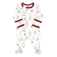 Coccoli Infant Cotton Modal Zipper Footie Cookies