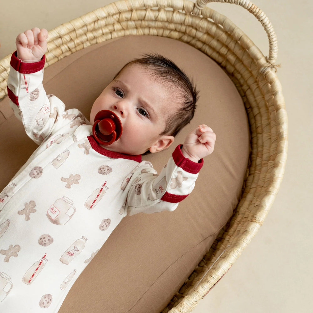Coccoli Infant Cotton Modal Zipper Footie Cookies