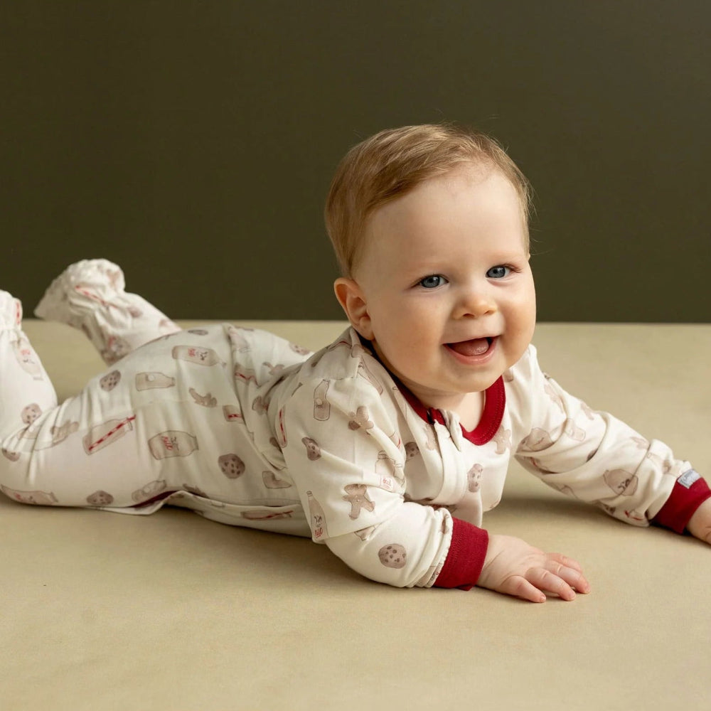 Coccoli Infant Cotton Modal Zipper Footie Cookies