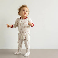 Coccoli Infant Cotton Modal Zipper Footie Cookies