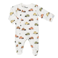 Coccoli Infant Jeeps Modal Zipper Footie
