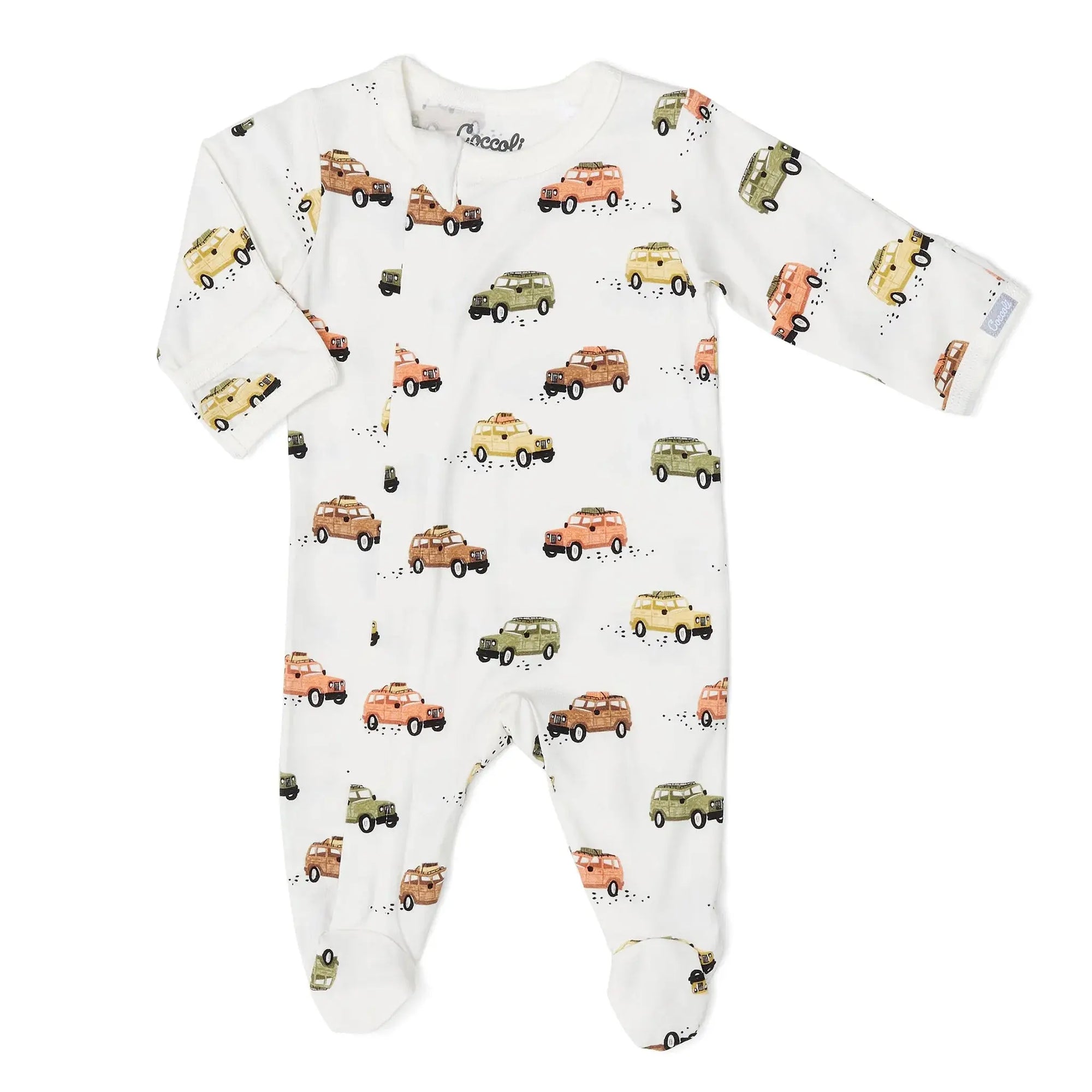 Coccoli Infant Jeeps Modal Zipper Footie
