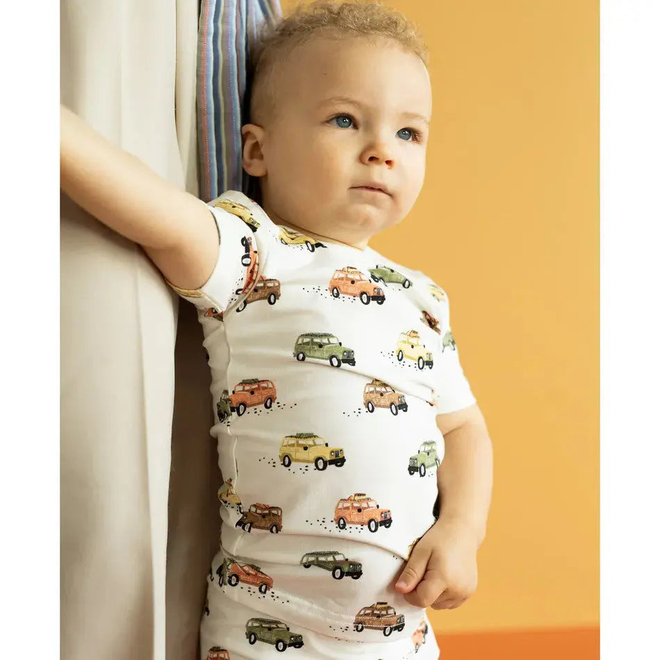 Coccoli Kid Jeeps Cotton TENCEL™ Modal Short Pajamas