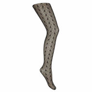 Condor Ceremony Silk Lace Pantyhose Black