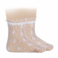 Condor Ceremony Silk Lace Souquet White