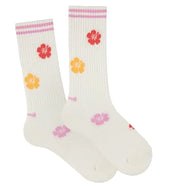Condor Hibiscus Sport Socks Cream