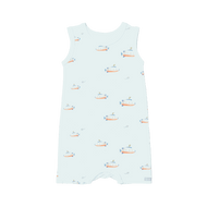 COCCOLI INFANT MODAL ROMPER SUBMARINE ON SPA BLUE