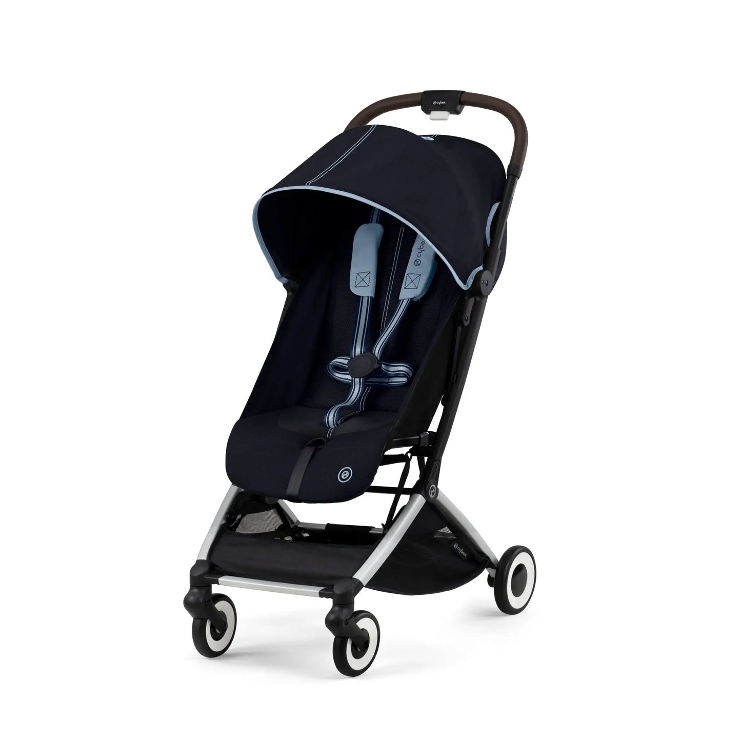 Cybex Orfeo stroller navy blue with light blue trim