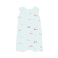 Coccoli Infant Cotton TENCEL™ Modal Romper Submarine On Spa Blue