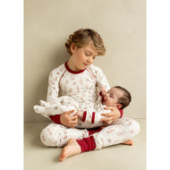 Coccoli Kid Long Sleeved Cotton TENCEL™ Modal Pyjama Cookies On Cream