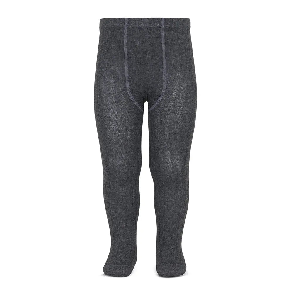 Condor Basic Rib Tights Anthracite
