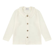 Condor Button Front Knit Shirt Beige