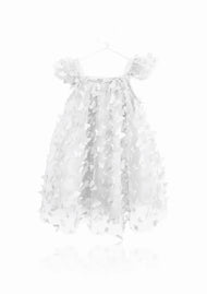 Dolly By Le Petit Tom Allover Butterflies Tutu Dress White