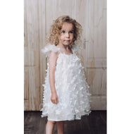 Dolly By Le Petit Tom Allover Butterflies Tutu Dress White