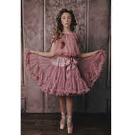 Dolly By Le Petit Tom Frilly Princess Top MaUVe