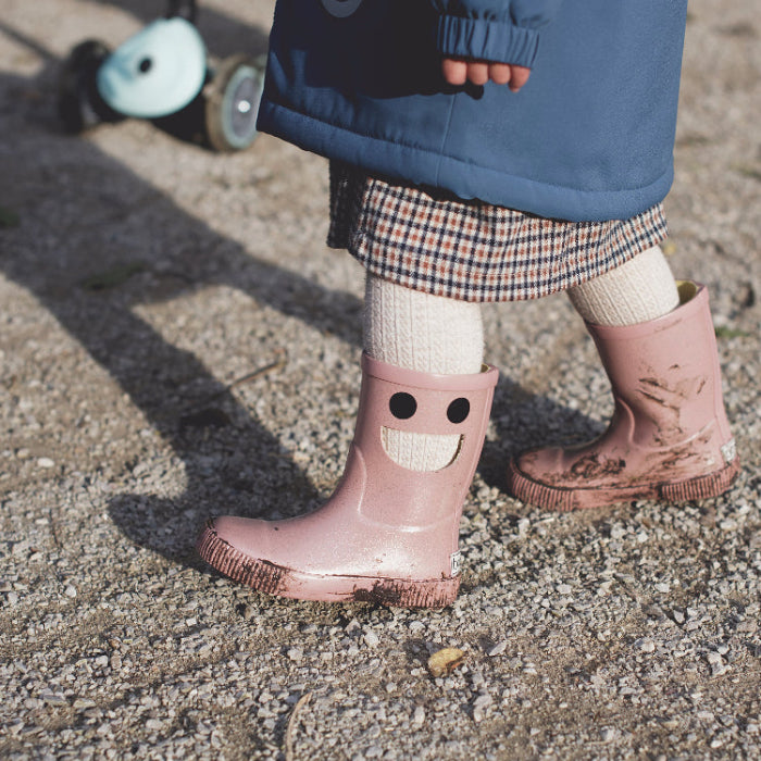 Boxbo Wistiti Fleece Lined Rainboots Glitter Pink