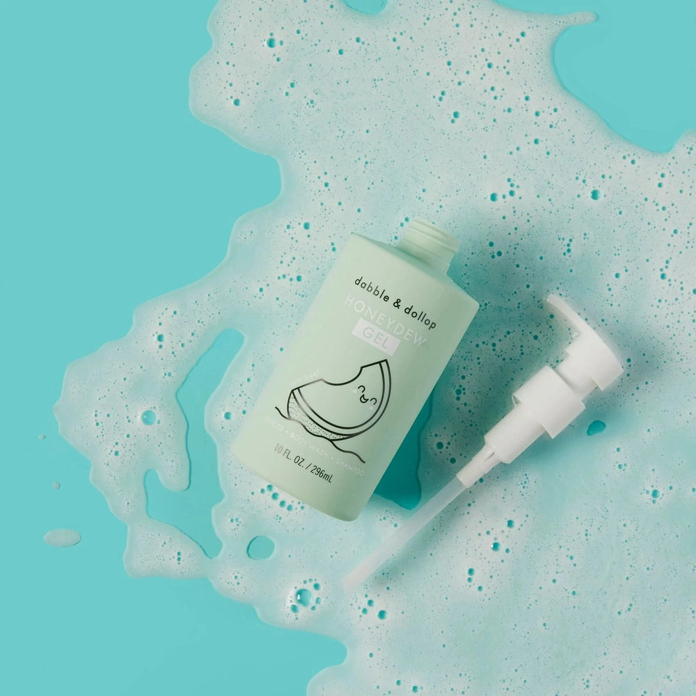 Dabble & Dollop All-Natural Shampoo, Body Wash & Bubbles Honeydew