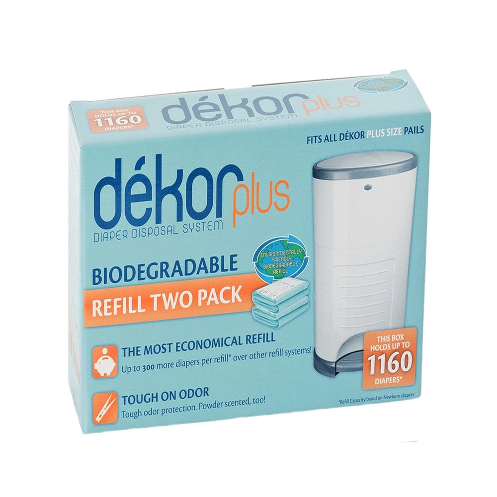 Dekor Plus Diaper Pail Refills Plastic 2 Pack