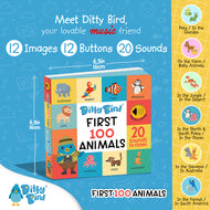 Ditty Bird First 100 Animals Sound Book
