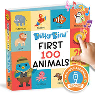Ditty Bird Sound Book First 100 Animals USB-C Rechargeable
