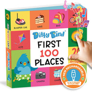 Ditty Bird Sound Book First 100 Places USB-C Rechargeable
