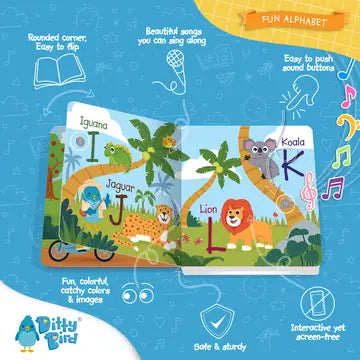 Ditty Bird Sound Book Fun Alphabet USB-C Rechargeable