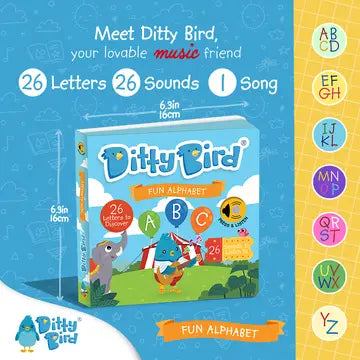 Ditty Bird Sound Book Fun Alphabet USB-C Rechargeable