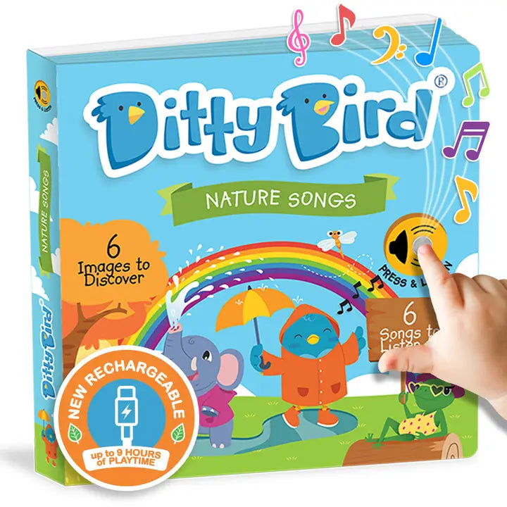 Ditty Bird Sound Book Nature Songs USB-C Rechargeable