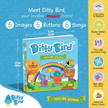 Ditty Bird Sound Book Nature Songs USB-C Rechargeable