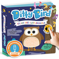 Ditty Bird Sound Book Touch The Cute Animals USB-C Rechargeable