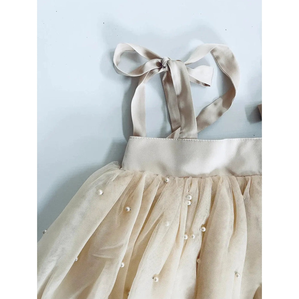Dolly By Le Petit Pearl 2-Cute Tulle Dress Cream