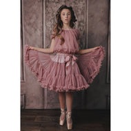 Dolly By Le Petit Tom Frilly Princess Top MaUVe