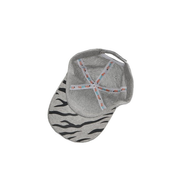 Flapjackkids 3d cap tiger gray with tiger stripe brim
