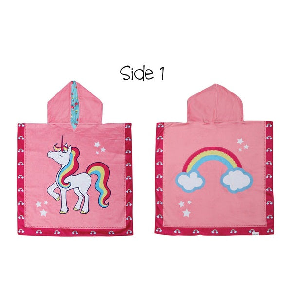 FLAPJACKKIDS COVER UP UNICORN/TROPICAL