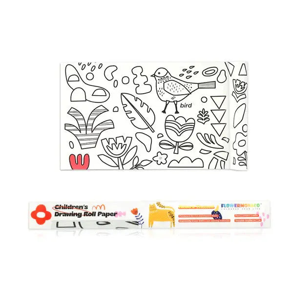 Flower Monaco Drawing Paper Roll