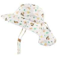 Flapjackkids Kids Sun Hat Wth Neck Cape Beaver
