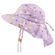 Flapjackkids Kids Sun Hat Wth Neck Cape Daisy