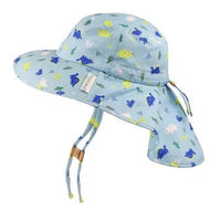 Flapjackkids Kids Sun Hat Wth Neck Cape Dinosaur