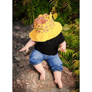 Flapjackkids Reversible Kids Sun Hat Giraffe & Zebra