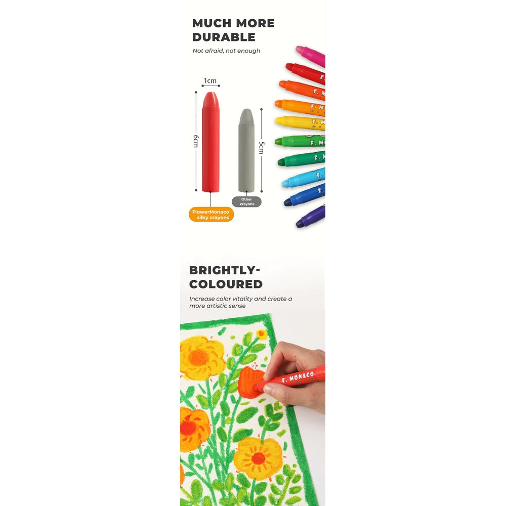 Flower Monaco Silky Crayon 3 Colors