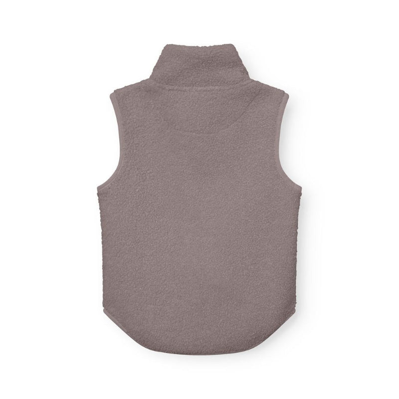 MINI A TURE Matbattal teddyfleece vest in zinc purple for babies