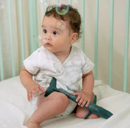 NEST DESIGNS BAMBOO SHORT SLEEVE KIMONO ONESIE SURF'S UP