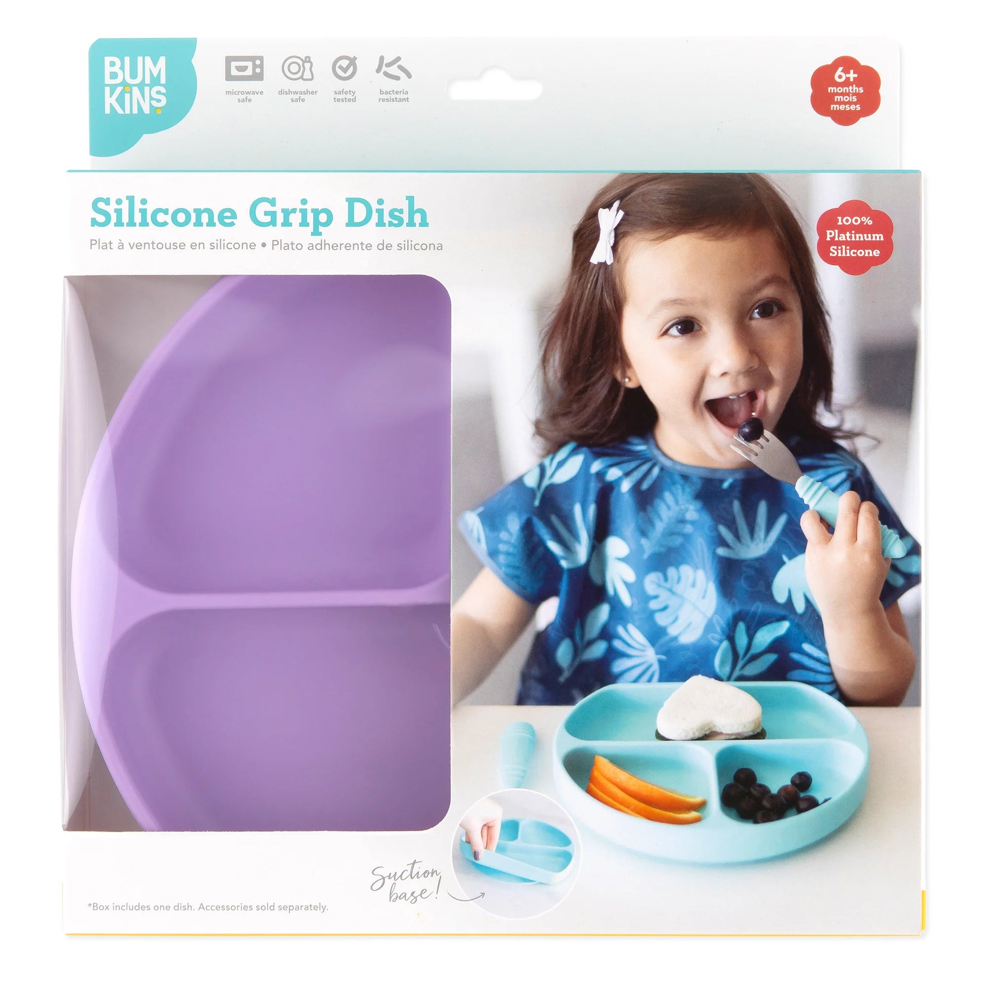 BUMKINS SILICONE GRIP DISH