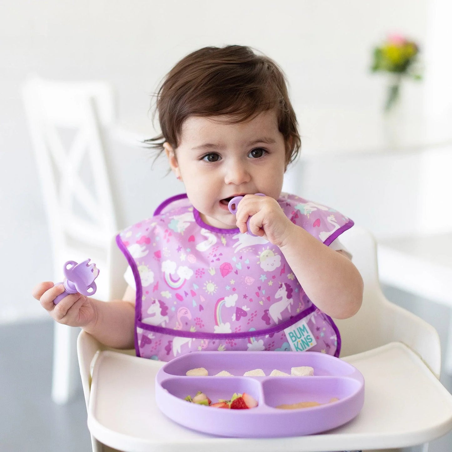 BUMKINS SILICONE GRIP DISH