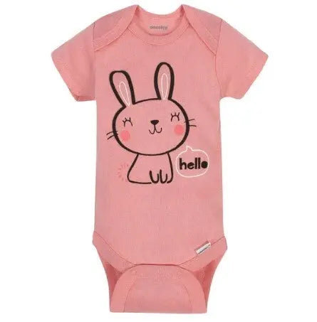 Gerber Short Sleeve Baby Bodysuit Hello