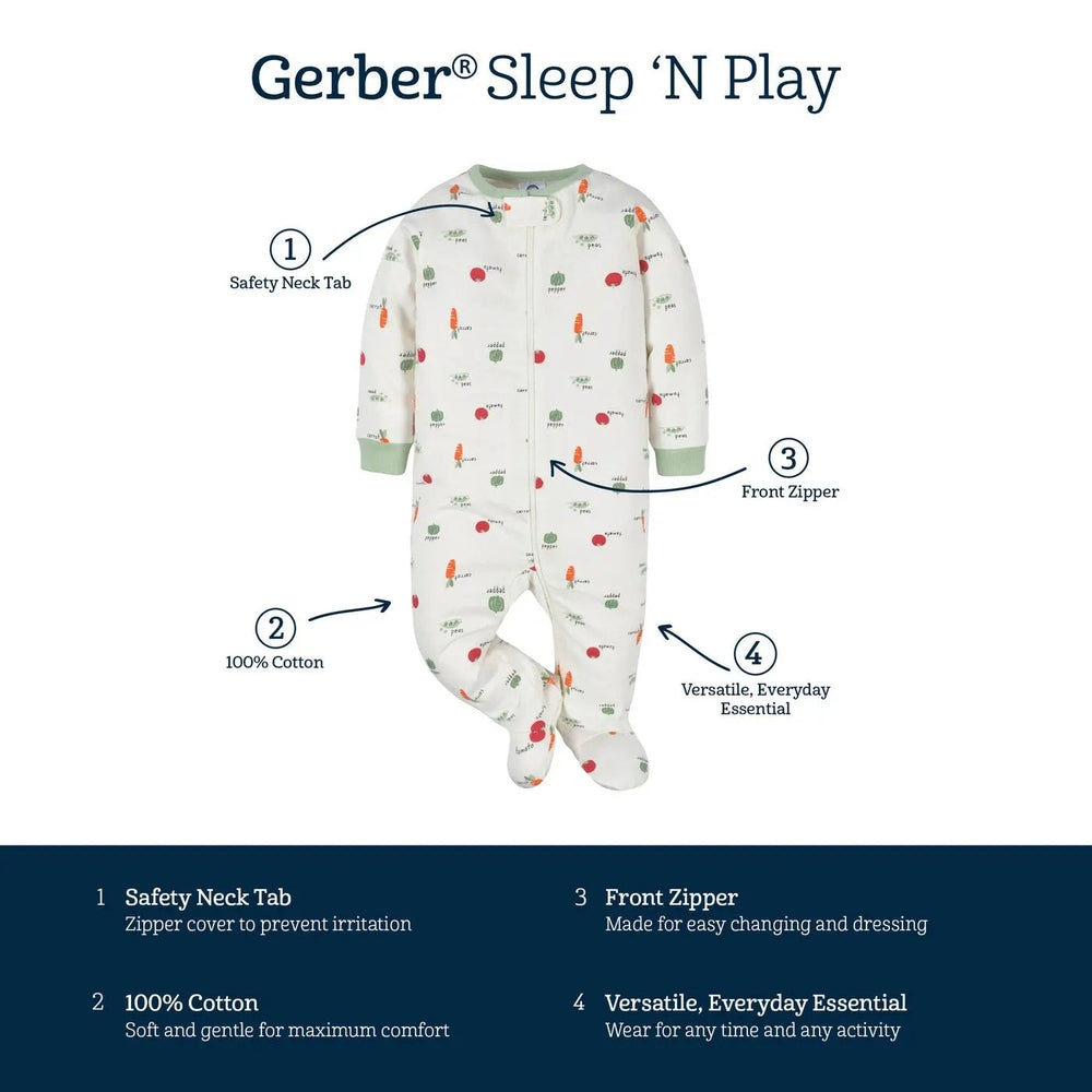 Gerber Baby Neutral Veggies Sleep N Play