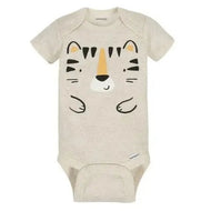 Gerber Short Sleeve Baby Bodysuit Single Tiger Faces