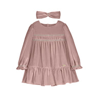 Mayoral Velvet Dress Set Crystal