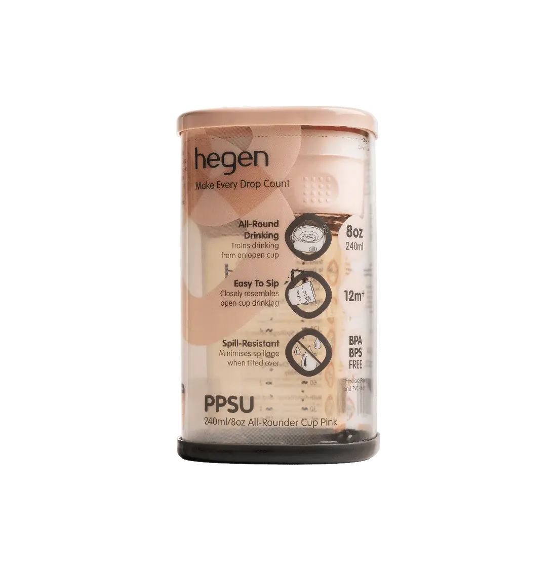 Hegen PCTO™™ 240 ml/8 oz All-Rounder Cup PPSU (12M+)