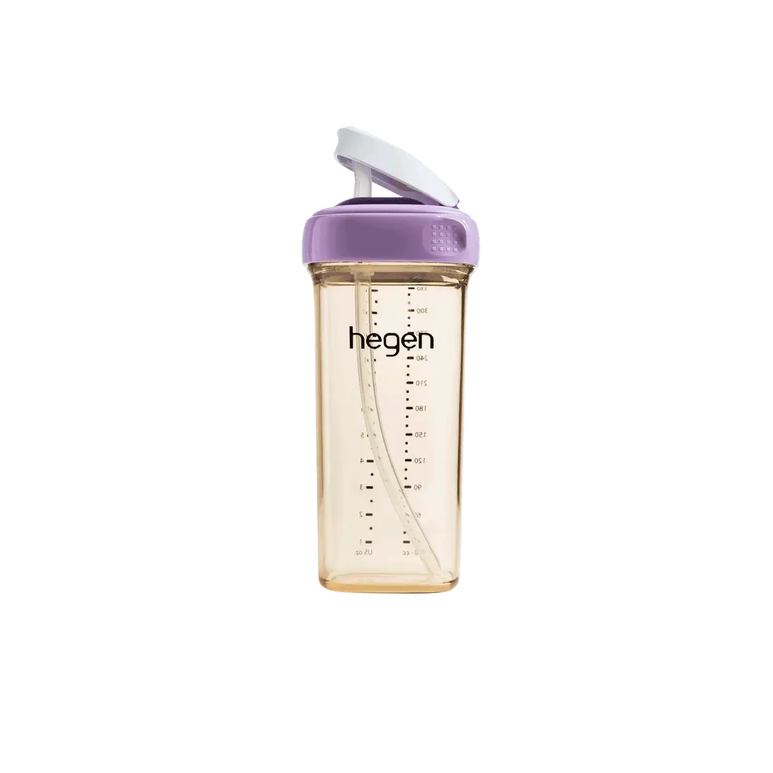 Hegen PCTO straw cup 330 ml purple lid